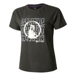 Abbigliamento Quiet Please Quiet Please Glitter Word Salad Maglietta Donna-Antracite