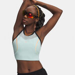 Abbigliamento Under Armour Under Armour Velociti Elite Crop  Camicia da corsa Donna-mint, corallo