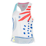 Abbigliamento da tennis BIDI BADU BIDI BADU Hey Laguna Racerback
 Canottiera Donna-bianco, multicolore
