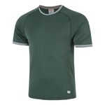 Abbigliamento Wilson Wilson Court Performance Crew Maglietta Uomini-Verde Scuro