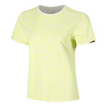Abbigliamento NEO NEO Feel the Vybe AOP Camicia da corsa Donna-lime