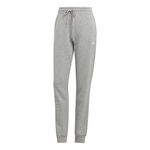 Abbigliamento adidas adidas Essentials Linear French Terry Cuffed Pantalone Da Allenamento Donna-Grigio Chiaro,Bianco