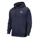 Abbigliamento Nike Nike Sportswear Club Felpa Con Cappuccio Uomini-Blu Scuro,Bianco