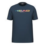 Abbigliamento HEAD HEAD Vision Rainbow Maglietta Uomini - blu scuro, 