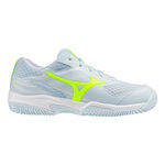 Scarpe da tennis Mizuno Mizuno Break Shot 5 Scarpa per tutte le superfici Donna-bianco, giallo neon