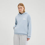 Abbigliamento Ellesse Ellesse Il Tiro Felpa Con Cappuccio Donna-Blu Chiaro,Bianco