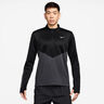 Pacer Winterized Half-Zip Camicia da corsa Uomini - antracite, nero
