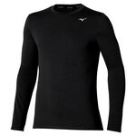 Abbigliamento Mizuno Mizuno Core Impulse Camicia da corsa Uomini - nero, 