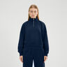 Carrera 1/4 Zip Manica lunga Donna - blu scuro, 
