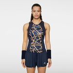 Abbigliamento JLindeberg JLindeberg Miria Printed Canottiera Donna-Blu Scuro,Arancione