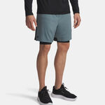 Abbigliamento Under Armour Under Armour Tech Vent 2in1 Pantaloncini Uomini-grigio-blu