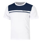 Abbigliamento da tennis Sergio Tacchini Sergio Tacchini Riflesso PL Maglietta Uomini - bianco, blu scuro