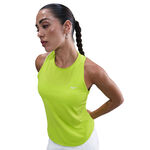 Abbigliamento Nike Nike Swift Tank Camicia da corsa Donna-giallo neon, argento