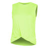 Twist Front Canottiera Donna-Verde Neon