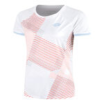 Abbigliamento Lotto Lotto Tech IV D1 Maglietta Donna-Rosa,Bianco
