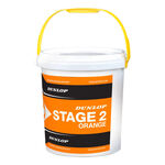 Palline da tennis Dunlop Dunlop Mini Tennis Stage 2 Orange Secchiello da 60 