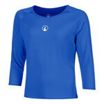 Abbigliamento da tennis Quiet Please Quiet Please Crush Mixed Manica lunga Donna-blu, bianco