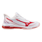 Scarpe da tennis Mizuno Mizuno Wave Exceed Tour 7 Scarpa per tutte le superfici Donna - bianco, rosso