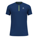 Abbigliamento Odlo Odlo X-Alp Trail Crew Neck Camicia da corsa Uomini - blu scuro, 