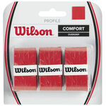 Overgrip Wilson Wilson Profile Overgrip Confezione Da 3-Rosso