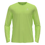 Abbigliamento Odlo Odlo Zeroweight Chill-Tec Crew Neck Manica lunga Uomini - verde chiaro, 