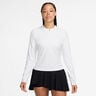Court Dri-Fit Advantage Manica Lunga Donna-Bianco,Bianco