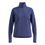 Abbigliamento Odlo Odlo Essential Thermal Midlayer 1/2 Zip Camicia Da Corsa Donna-Blu