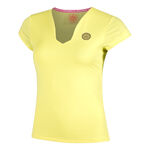 Abbigliamento BIDI BADU BIDI BADU Spectrum V-Neck Maglietta Donna-Giallo