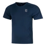 Abbigliamento da tennis Nike Nike Court Dri-Fit Advantage Maglietta Uomini-Blu Scuro,Bianco