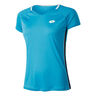 Squadra II PL Maglietta Donna-Turchese,Bianco