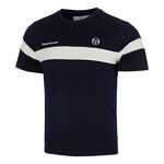 Abbigliamento da tennis Sergio Tacchini Sergio Tacchini Leone PL Maglietta Uomini - blu scuro, bianco