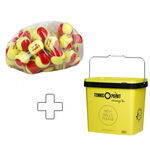 Palline Da Tennis Tennis-Point Stage 3 60er Polybag plus Balleimer eckig
