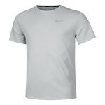 Abbigliamento Nike Nike Dri-Fit Miler Dri-Fit Miler UV Camicia Da Corsa Uomini-Grigio Chiaro