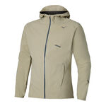 Mizuno Mizuno Tech Light Hooded Giacca da corsa Uomini - beige