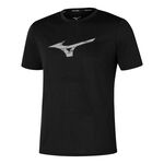 Abbigliamento Mizuno Mizuno Core RB Camicia Da Corsa Uomini-Nero