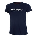 Abbigliamento BIDI BADU BIDI BADU Crew Logo Maglietta Donna-Blu Scuro