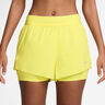 Swift 2in1 Pantaloncini Da Corsa Donna-Giallo Limone,Argento