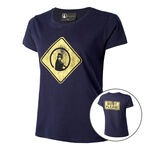 Abbigliamento Quiet Please Quiet Please Australia Road Sign Maglietta Donna - blu scuro, giallo
