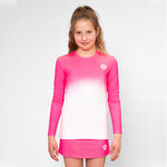 Abbigliamento BIDI BADU BIDI BADU Crew Gradiant Manica Lunga Ragazze-Rosa,Bianco