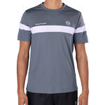 Abbigliamento da tennis Sergio Tacchini Sergio Tacchini Leone PL Maglietta Uomini - grigio, bianco