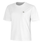Abbigliamento Lacoste Lacoste Relaxed Fit Plain Soft Maglietta Donna-Bianco