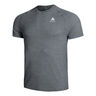 Crew Neck Essential Seamless Camicia Da Corsa Uomini-Grigio