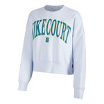 Abbigliamento Nike Nike Court Heritage Phoenix Fleece Oversized Crew High Rise Felpa Donna - grigio chiaro, 