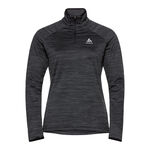 Abbigliamento Odlo Odlo Easy Warm Mid Layer Half-Zip Manica Lunga Donna-Nero,Grigio
