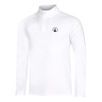 Abbigliamento Quiet Please Quiet Please Big Serve 1/4 Zip Manica Lunga Uomini-Bianco