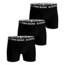 Stretch Boxer Confezione Da 3 Uomini-Nero