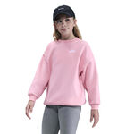 Abbigliamento Nike Nike Club Fleece Oversized Crew Felpa Ragazze-Rosa