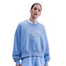Court Phoenix Over-Oversized Crew Heritage Felpa Donna-Blu