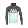 Bassem Lifestyle Felpa con cappuccio Ragazzi - grigio scuro, mint