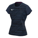Abbigliamento Mizuno Mizuno Chiba Maglietta Donna-Blu Scuro